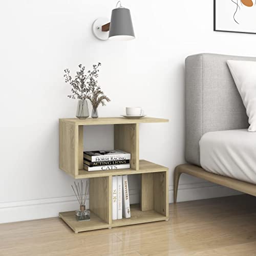 IBUQDDV Nightstand Sofatisch Telefontisch Ablagetisch Nachttisch Sonoma-Eiche 50x30x51,5 cm Holzwerkstoff für Schlafzimmer, Küche, Flur, Balkon IBUQDDV Nightstand Sofatisch Telefontisch Ablagetisch Nachttisch Sonoma-Eiche 50x30x51,5 cm Holzwerkstoff für Schlafzimmer, Küche, Flur, Balkon von IBUQDDV
