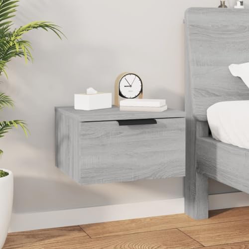 IBUQDDV Nightstand Sofatisch Telefontisch Ablagetisch Wand-Nachttisch Grau Sonoma 34x30x20 cm für Wohnzimmer, Schlafzimmer, Flur, Küche IBUQDDV Nightstand Sofatisch Telefontisch Ablagetisch Wand-Nachttisch Grau Sonoma 34x30x20 cm für Wohnzimmer, Schlafzimmer, Flur, Küche von IBUQDDV