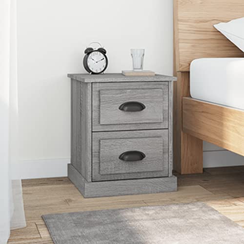 IBUQDDV Nightstand Telefontisch Ablagetisch Sofatisch Nachttische 2 STK. Grau Sonoma 39x39x47,5 cm Holzwerkstoff für Wohnzimmer, Schlafzimmer, Flur, Küche IBUQDDV Nightstand Telefontisch Ablagetisch Sofatisch Nachttische 2 STK. Grau Sonoma 39x39x47,5 cm Holzwerkstoff für Wohnzimmer, Schlafzimmer, Flur, Küche von IBUQDDV