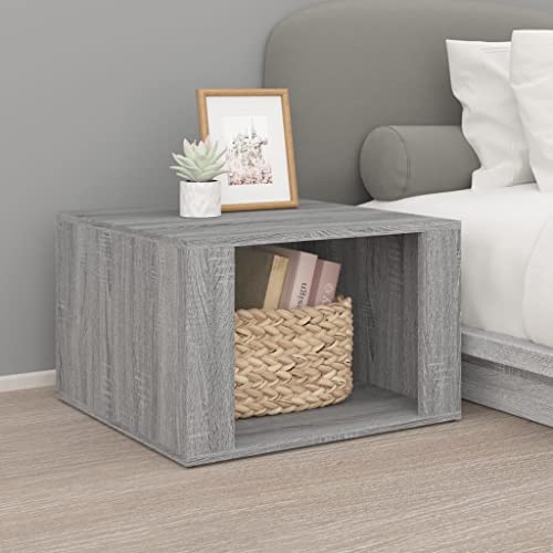 IBUQDDV Nightstand Telefontisch Sofatisch Ablagetisch Nachttisch Grau Sonoma 57x55x36 cm Holzwerkstoff für Schlafzimmer, Esszimmer, Büro IBUQDDV Nightstand Telefontisch Sofatisch Ablagetisch Nachttisch Grau Sonoma 57x55x36 cm Holzwerkstoff für Schlafzimmer, Esszimmer, Büro von IBUQDDV