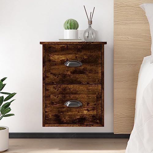 IBUQDDV Sofatisch Ablagetisch Nightstand Telefontisch Wand-Nachttisch Räuchereiche 41,5x36x53 cm für Schlafzimmer, Esszimmer, Büro IBUQDDV Sofatisch Ablagetisch Nightstand Telefontisch Wand-Nachttisch Räuchereiche 41,5x36x53 cm für Schlafzimmer, Esszimmer, Büro von IBUQDDV