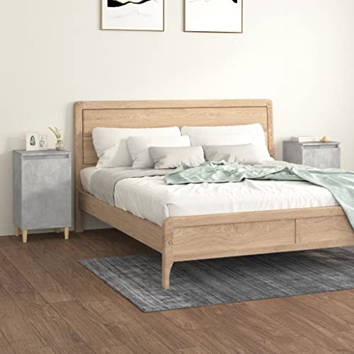 IBUQDDV Telefontisch Nightstand Ablagetisch Sofatisch Nachttische 2 STK. Betongrau 40x35x70 cm Holzwerkstoff für Schlafzimmer, Esszimmer, Büro IBUQDDV Telefontisch Nightstand Ablagetisch Sofatisch Nachttische 2 STK. Betongrau 40x35x70 cm Holzwerkstoff für Schlafzimmer, Esszimmer, Büro von IBUQDDV