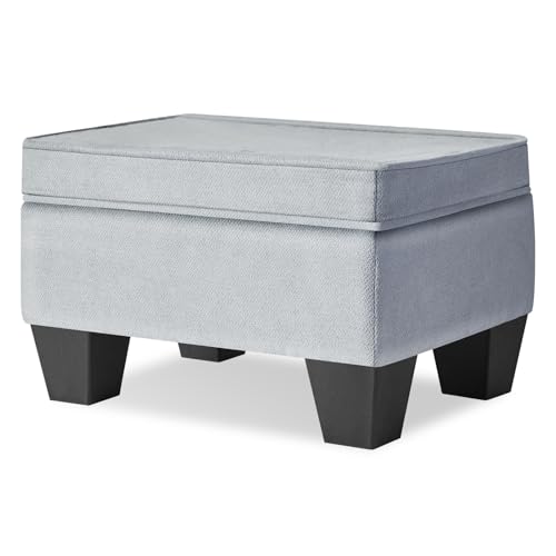 IBUYKE 10” Kleiner Fußhocker Ottomane, Rechteckige Leinen Fußablage Hocker mit Gepolstertem Sitz und Kunststoffbeine, Puff Niedrige Ottomane Fußstütze für Wohn- Schlafzimmer Sessel, Grau WBD008G IBUYKE 10” Kleiner Fußhocker Ottomane, Rechteckige Leinen Fußablage Hocker mit Gepolstertem Sitz und Kunststoffbeine, Puff Niedrige Ottomane Fußstütze für Wohn- Schlafzimmer Sessel, Grau WBD008G von IBUYKE