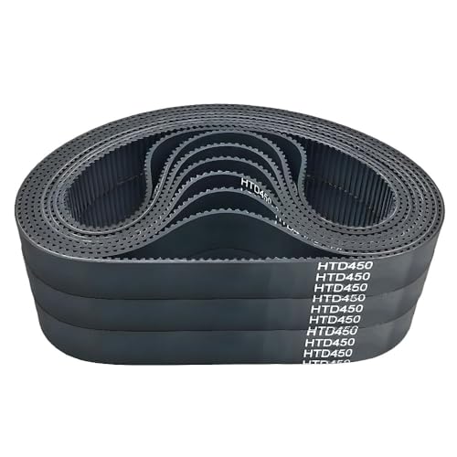 2er-Pack HTD435-P3-8mm Gummizahnriemen mit Glasfaserverstärkung,3mm Teilung,8mm Breite für präzise Kraftübertragung in Industrieanwendungen von IBYZSO