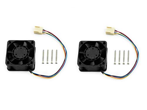 IBest 2 Pack Dedicated DC Cooling Fan for Jetson Nano 5V Fan Support PWM Speed Adjustment with Strong Cooling Air,4PIN Reverse-Proof Connector 40mm×40mm×20mm von IBest