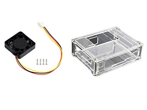 IBest Acrylic Clear Case with Dedicated DC 5V-12V Cooling Fan 3PIN Reverse-Proof Connector for NVIDIA Jetson Nano Developer Kit von IBest