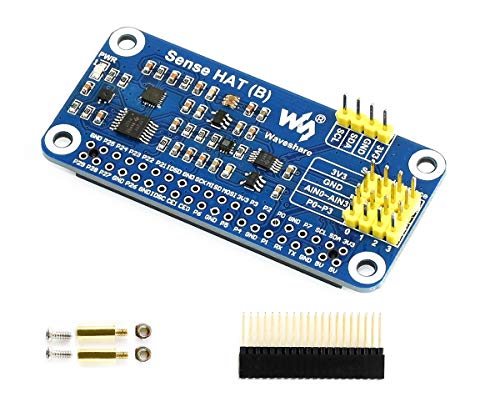 IBest Sense HAT (B) for Raspberry Pi 4B//3B+/3B/2B/B+/A+/Zero/Zero W Onboard Gyroscope, Accelerometer, Magnetometer, Barometer, Temperature and Humidity Sensor, I2C Interface von IBest