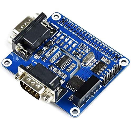 IBest 2-Channel Isolated RS232 Expansion HAT for Raspberry Pi 4B/3B+/3B/2B/Zero/Zero W, SC16IS752+SP3232 Solution, Converts SPI to RS232,with Multi Onboard Protection Circuits von IBest