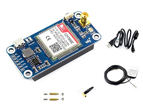 IBest waveshare NB-IoT/eMTC/Edge/GPRS/GNSS HAT for Raspberry Pi Zero/Zero W/Zero WH/2B/3B/3B+ Based on SIM7000E Support TCP, UDP, PPP, HTTP, FTP, MQTT, SMS, Mail,GNSS Positioning von IBest