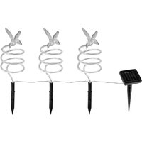 I-Glow LED-Solar-Gartenstecker "Spirale" - 3er-Set von IC Gardenworld
