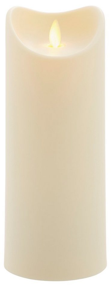 IC HomeDeco LED Dekolicht LED-Kerze für aussen, Weihnachtsdeko, Timerfunktion, Warmweiß, mit beweglicher Flamme, Ø ca. 8,9 cm, LED-Outdoor Kerze von IC HomeDeco