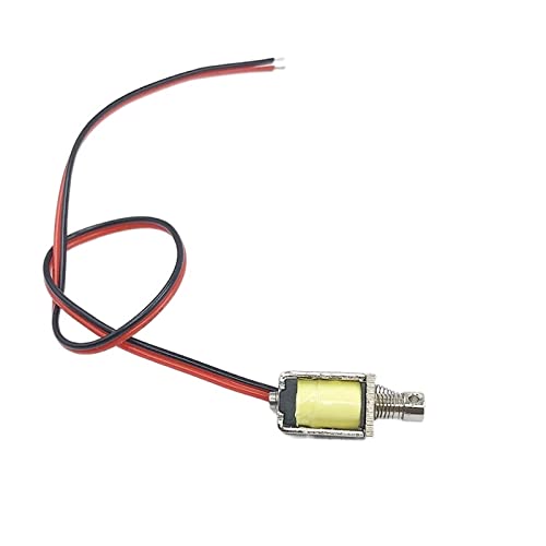 ICAMAS DC 3V 5V 6V 9V 12V 8mm * 10mm Mini Tiny Push-Pull Square Solenoid Durch Typ Elektromagnet Hub 4mm (Color : 5V-6V) von ICAMAS