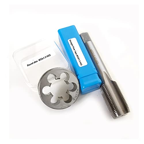 ICAMAS HSS Gewindebohrer und Matrizensatz M6 M7 M8 M9 M10 M11 M12 M13 M14 M15 M16 Feingewinde Schneideisen Gewindebohrer M17 M18 M19 M20 M24 (Size : 0.5, Color : M10) von ICAMAS