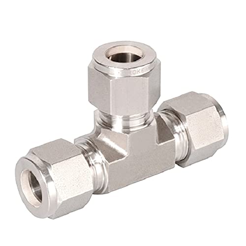 ICAMAS Rohrverschraubung Tee-Verschraubung Reduzierverbinder 1/8 1/4 3/8 1/2 3/4 3 4 6 8 10 12 mm 3000 psi Edelstahl 316 ersetzt Swagelok 1PC (Size : 12 mm x 12 mm) von ICAMAS