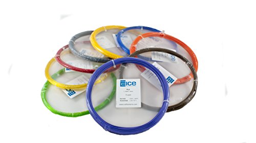 ICE FILAMENTS ABS Filament, 2.85 mm, 50 g Fun Pack, Fluo Cunning Clear, ICE30FUN032 von ICE FILAMENTS