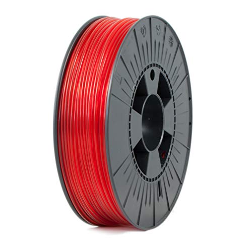 ICE FILAMENTS, PETG Filament, 3D Drucker Filament, 2.85mm, 0.75kg, Transparent Romantic Red (Transparentes Rot) von ICE FILAMENTS