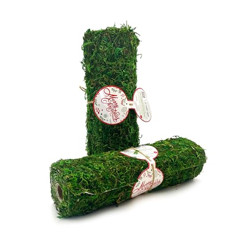 ICE TOYS 2 Rollen Mooserde für Krippe, 90 x 24 cm, mit Aufkleber (Moos-Teppich-Aufkleber) von ICE TOYS