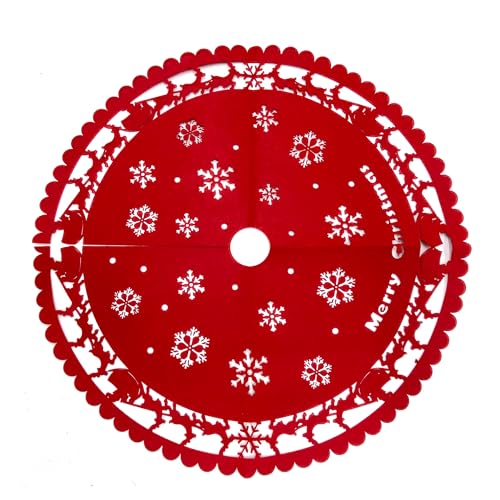 ICE TOYS Weihnachtsbaumabdeckung Filz rot (Rentier Filz) von ICE TOYS
