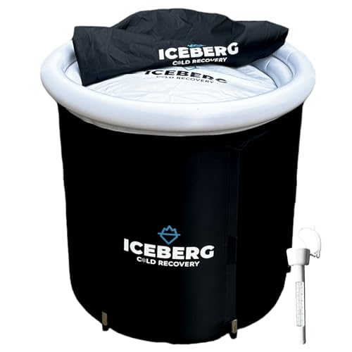 ICEBERG Eisbad – Wanne – Tragbares Kaltwasser-Tauchbecken für den Außenbereich – Kaltwasser-Therapie-Kryotherapie - Eisbadewanne – Pod – 320 l Fassungsvermögen von ICEBERG