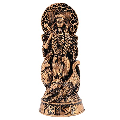 ICECHEN Freyja Statue Freya Nordischen GöTter Schnitz Altar Heidnischen Asatru Viking God Goddes Skulptur Skandinavische Pantheons-A von ICECHEN