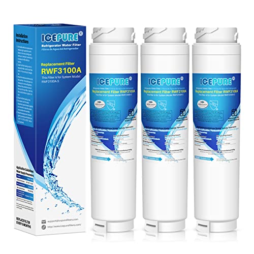 ICEPURE 9000194412 Refrigerator Water Filter Replacement for Bosch Ultra Clarity 9000194412, 644845, 9000077104, B26FT70SNS, B22CS30SNS, B22CS80SNS, B22CS50SNS, Haier 0060820860, 0060218744, 3PACK von ICEPURE