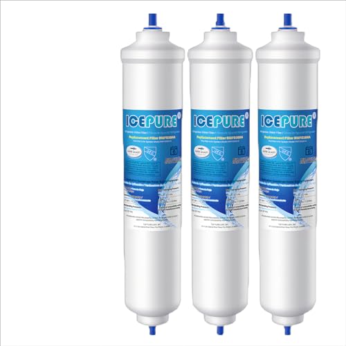 ICEPURE Water Filter Refrigerator Replacement for Samsung DA29-10105J, DA29-10105J HAFEX/EXP, DA99-02131B, WSF-100, EF9603, Integrated Pipe Connector von ICEPURE