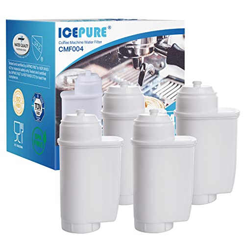Icepure TÜV SÜD Zertifizierte Kaffeevollautomat Wasserfilter Ersatz für Siemens Kaffeevollautomat EQ6, EQ9 S700, EQ500, TZ70003, Brita Intenza 575491, NICHT FÜR BRITA INTENZA+ von ICEPURE