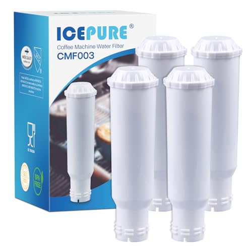 TÜV SÜD Certified Coffee Filter, Compatible with Krups F088 Melitta Pro Aqua, Fits Many Models from AEG, Bosch, Siemens, Nivona, Melitta, Pack of 4 by Icepure von ICEPURE