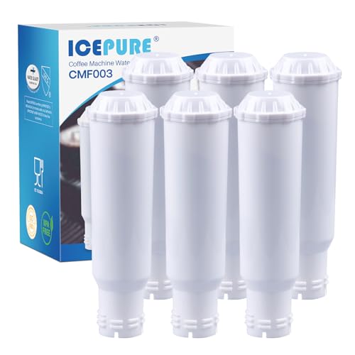 TÜV SÜD Certified Coffee Filter, Compatible with Krups F088 Melitta Pro Aqua, Fits Many Models from AEG, Bosch, Siemens, Nivona, Melitta, Pack of 6 by Icepure von ICEPURE