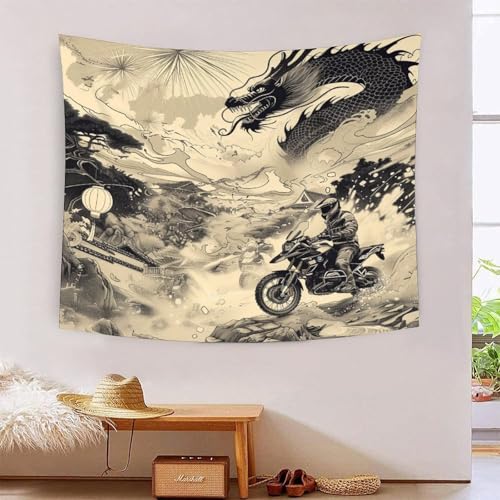 3D-Cross-Country-Motorrad-Druck, Wanddecke, Heimdekoration, Bettwäsche, Poster, Wandkunst, Wandteppich, Wandbehang, weiches Polyester, für Unisex-Kinderzimmer/Wohnzimmer/Schlafsaal/Vorhang, 180 x 230 3D-Cross-Country-Motorrad-Druck, Wanddecke, Heimdekoration, Bettwäsche, Poster, Wandkunst, Wandteppich, Wandbehang, weiches Polyester, für Unisex-Kinderzimmer/Wohnzimmer/Schlafsaal/Vorhang, 180 x 230 von ICFGHJQRS