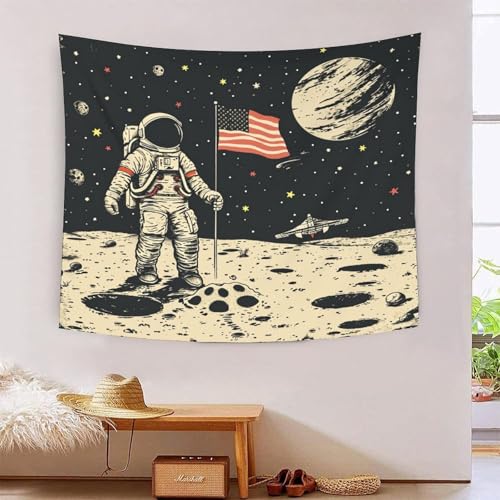Cartoon Astronaut 3D-Druck Wandteppich Poster Wanddekoration Tapestry Stoff Wand hängende Dekoration verwendet im Schlafzimmer, Wohnzimmer, Tagesdecke, Wanddekoration 150 x 200 cm Cartoon Astronaut 3D-Druck Wandteppich Poster Wanddekoration Tapestry Stoff Wand hängende Dekoration verwendet im Schlafzimmer, Wohnzimmer, Tagesdecke, Wanddekoration 150 x 200 cm von ICFGHJQRS