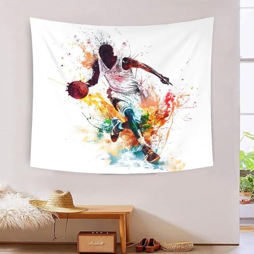 ICFGHJQRS 3D-Basketball-Druck, Wanddecke, Heimdekoration, Bettwäsche, Poster, Wandkunst, Wandteppich, Wandbehang, weiches Polyester, für Kinder, Jungen, Mädchen, Schlafzimmer, Wohnzimmer, 130 x 150 cm ICFGHJQRS 3D-Basketball-Druck, Wanddecke, Heimdekoration, Bettwäsche, Poster, Wandkunst, Wandteppich, Wandbehang, weiches Polyester, für Kinder, Jungen, Mädchen, Schlafzimmer, Wohnzimmer, 130 x 150 cm von ICFGHJQRS