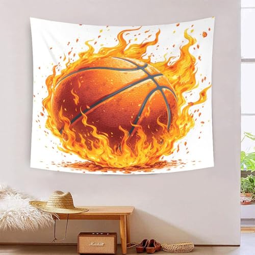 ICFGHJQRS 3D-Basketball-bedruckte Wanddecke, Heimdekoration, Bettwäsche, Poster, Wandkunst, Wandteppich, weiches Polyester, für Schlafzimmer, Wohnzimmer, Wohnheim, Heimdekoration, 130 x 150 cm ICFGHJQRS 3D-Basketball-bedruckte Wanddecke, Heimdekoration, Bettwäsche, Poster, Wandkunst, Wandteppich, weiches Polyester, für Schlafzimmer, Wohnzimmer, Wohnheim, Heimdekoration, 130 x 150 cm von ICFGHJQRS