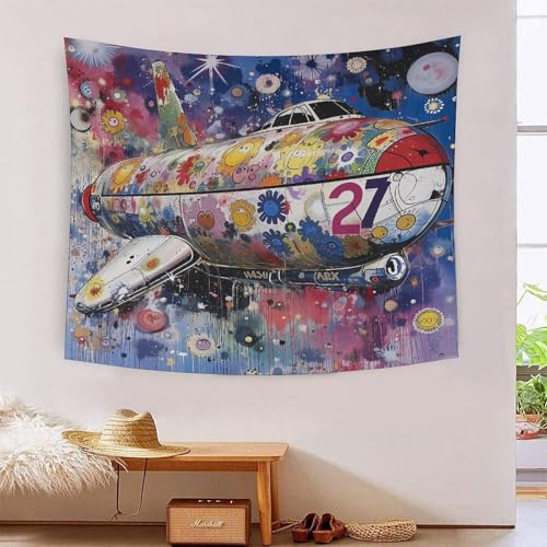 ICFGHJQRS 3D-Boot-Druck-Wanddecke, Heimdekoration, Bettwäsche, Poster, Wandkunst, Wandteppich, weiches Polyester, für Kinder, Jungen, Mädchen, Schlafzimmer, Wohnzimmer, 150 x 200 cm von ICFGHJQRS