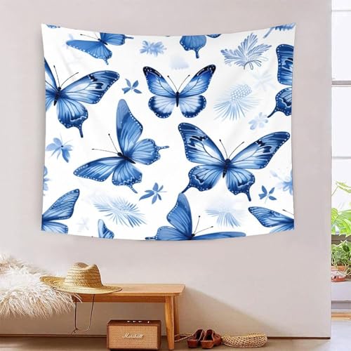 ICFGHJQRS 3D-Schmetterlings-bedruckte Wanddecke, Heimdekoration, Bettwäsche, Poster, Wandkunst, Wandteppich, weiches Polyester, für Kinder, Jungen, Mädchen, Schlafzimmer, Wohnzimmer, 180 x 230 cm von ICFGHJQRS