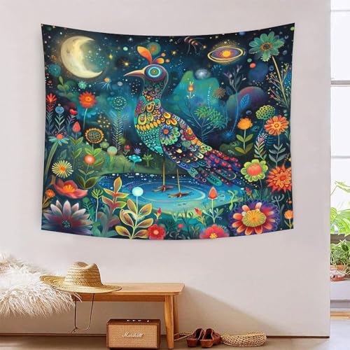 ICFGHJQRS 3D-Vogel-Druck-Wanddecke, Heimdekoration, Bettwäsche, Poster, Wandkunst, Wandteppich, Wandbehang, weiches Polyester, für Unisex-Kinderzimmer/Wohnzimmer/Schlafsaal/Vorhang, 150 x 200 cm ICFGHJQRS 3D-Vogel-Druck-Wanddecke, Heimdekoration, Bettwäsche, Poster, Wandkunst, Wandteppich, Wandbehang, weiches Polyester, für Unisex-Kinderzimmer/Wohnzimmer/Schlafsaal/Vorhang, 150 x 200 cm von ICFGHJQRS