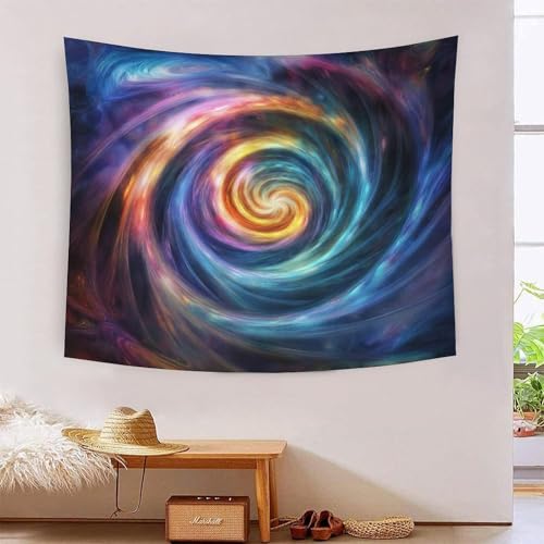ICFGHJQRS 3D-Wanddecke, galaktischer Nebel, Heimdekoration, Bettwäsche, Poster, Wandkunst, Wandteppich, weiches Polyester, für Kinder, Jungen, Mädchen, Schlafzimmer, Wohnzimmer, 100 x 150 cm von ICFGHJQRS
