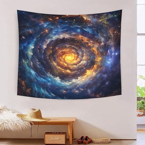 ICFGHJQRS 3D-Wanddecke, galaktischer Nebel, Heimdekoration, Bettwäsche, Poster, Wandkunst, Wandteppich, weiches Polyester, für Kinder, Jungen, Mädchen, Schlafzimmer, Wohnzimmer, 150 x 200 cm von ICFGHJQRS