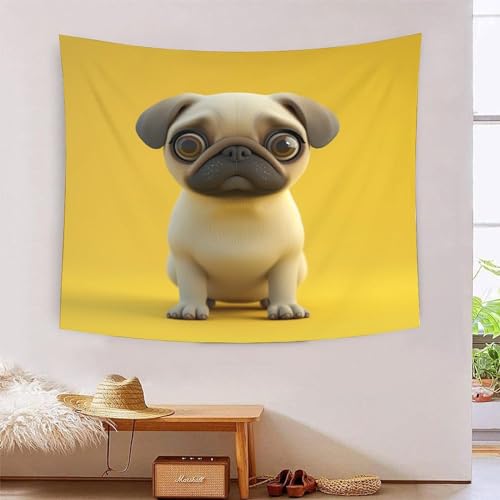 ICFGHJQRS 3D-Wanddecke, niedlicher Hundedruck, Heimdekoration, Bettwäsche, Poster, Wandkunst, Wandteppich, Wandbehang, weiches Polyester, für Wohnzimmer, Schlafzimmer, Schlafsaal, Dekoration, 130 x ICFGHJQRS 3D-Wanddecke, niedlicher Hundedruck, Heimdekoration, Bettwäsche, Poster, Wandkunst, Wandteppich, Wandbehang, weiches Polyester, für Wohnzimmer, Schlafzimmer, Schlafsaal, Dekoration, 130 x von ICFGHJQRS