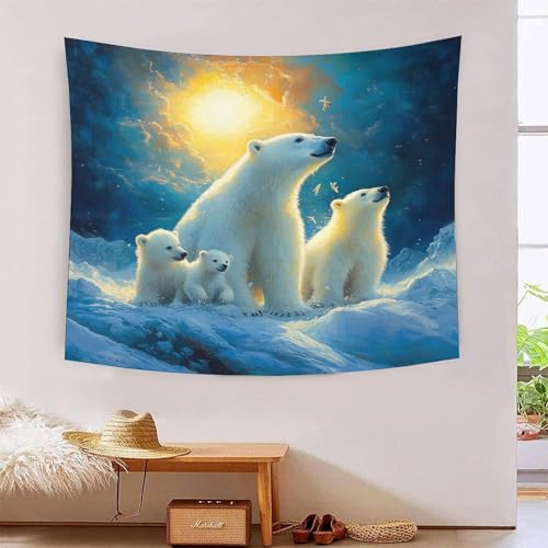 ICFGHJQRS 3D-Wanddecke mit Eisbär-Druck, Heimdekoration, Bettwäsche, Poster, Wandkunst, Wandteppich, Wandbehang, weiches Polyester, für Wohnzimmer, Schlafzimmer, Schlafsaal, Dekoration, 180 x 230 cm ICFGHJQRS 3D-Wanddecke mit Eisbär-Druck, Heimdekoration, Bettwäsche, Poster, Wandkunst, Wandteppich, Wandbehang, weiches Polyester, für Wohnzimmer, Schlafzimmer, Schlafsaal, Dekoration, 180 x 230 cm von ICFGHJQRS