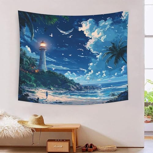 ICFGHJQRS 3D-Wanddecke mit Wachtturm-Druck, Heimdekoration, Bettwäsche, Poster, Wandkunst, Wandteppich, Wandbehang, weiches Polyester, für Wohnzimmer, Schlafzimmer, Schlafsaal, Dekoration, 180 x 230 von ICFGHJQRS