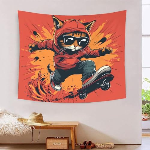 ICFGHJQRS 3D-Wanddecke mit niedlichem Kätzchen-Druck, Heimdekoration, Bettwäsche, Poster, Wandkunst, Wandteppich, Wandbehang, weiches Polyester, für Kinder, Jungen, Mädchen, Schlafzimmer, Wohnzimmer ICFGHJQRS 3D-Wanddecke mit niedlichem Kätzchen-Druck, Heimdekoration, Bettwäsche, Poster, Wandkunst, Wandteppich, Wandbehang, weiches Polyester, für Kinder, Jungen, Mädchen, Schlafzimmer, Wohnzimmer von ICFGHJQRS