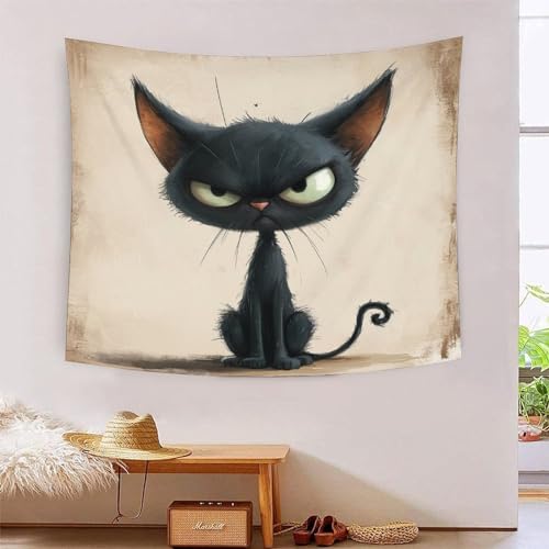 ICFGHJQRS 3D-Wanddecke mit persischem Katzendruck, Heimdekoration, Bettwäsche, Poster, Wandkunst, Wandteppich, Wandbehang, weiches Polyester, für Kinder, Jungen, Mädchen, Schlafzimmer, Wohnzimmer, 180 von ICFGHJQRS