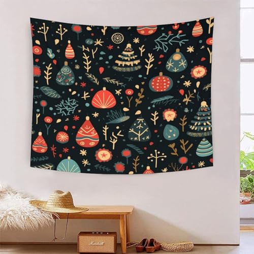 ICFGHJQRS 3D-Weihnachtsthema, niedliche Muster, bedruckte Wanddecke, Heimdekoration, Bettwäsche, Poster, Wandkunst, Wandteppich, Wandbehang, Wandteppich, weiches Polyester, für Wohnzimmer von ICFGHJQRS