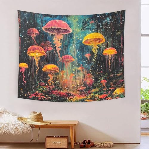 ICFGHJQRS 3D Weird Worlds bedruckte Wanddecke, Heimdekoration, Bettwäsche, Poster, Wandkunst, Wandteppich, Wandbehang, weiches Polyester, für Kinder, Jungen, Mädchen, Schlafzimmer, Wohnzimmer, 130 x von ICFGHJQRS