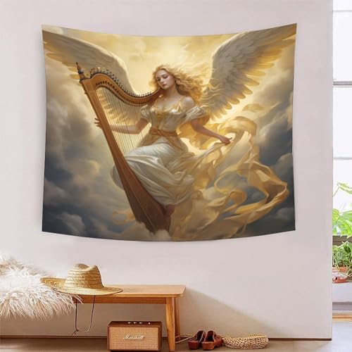 ICFGHJQRS Angel 3D-Druck Wandteppich Poster Ornament Wandbild Stoff Wand hängende Dekoration für Wohnkultur 180 x 230 cm von ICFGHJQRS