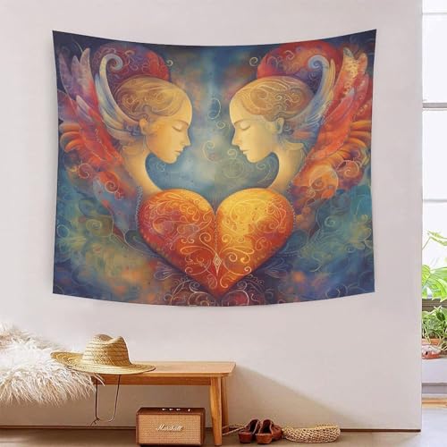ICFGHJQRS Angel 3D-Druck Wandteppich Poster Ornament Wandkunst Tapestry Stoff Wand hängende Dekoration für Schlafzimmer, Wohnzimmer, Schlafsaal 180cmx230cm von ICFGHJQRS