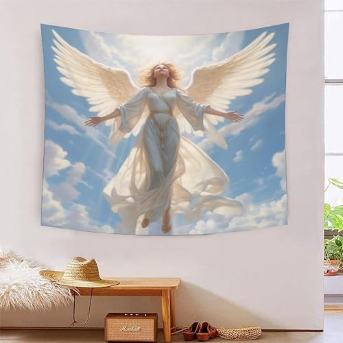 ICFGHJQRS Angel 3D-Druck Wandteppich Poster Wanddekoration Tapestry Zubehör Raumteiler Tapisserie Für Schlafzimmer, Wohnzimmer, Schlafsaal Und Schlafzimmer 180cmx230cm von ICFGHJQRS