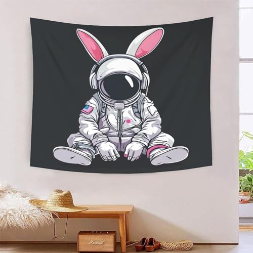 ICFGHJQRS Astronaut 3D-Druck Wandteppich Poster Wanddekoration Tapestry Zubehör Trennwände Tapisserie Für Wohnzimmer Schlafzimmer 100cmx150cm von ICFGHJQRS