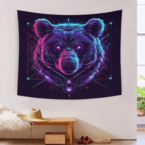 ICFGHJQRS Bear 3D-Druck Wandteppich Poster Wanddekoration Tapestry Zubehör Trennwände Wandteppich für Wohnkultur 180 cm x 230 cm von ICFGHJQRS